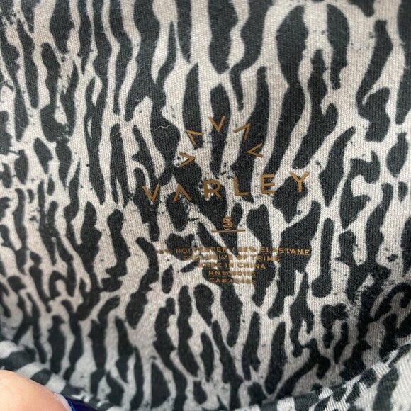 Varley Century Zebra Animal Print Athletic Active Leggings Pants Womens sz Small - Picture 2 of 5